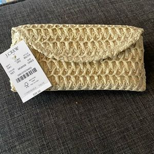 NEW J Crew Eyeglasses / Sunglasses Case (Rafia, Straw)